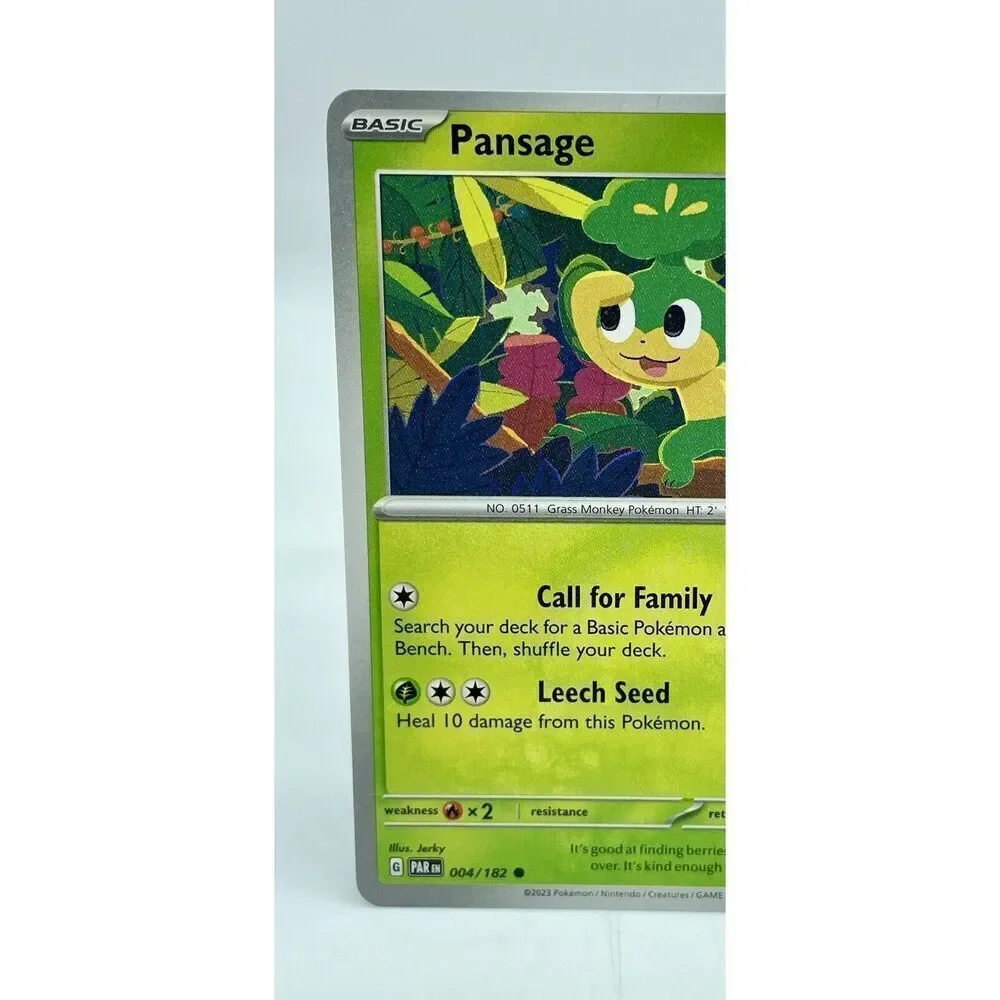 Pansage 004/182 Paradox Rift Common‎ Non-Holo Pokemon TCG Mint Unplayed